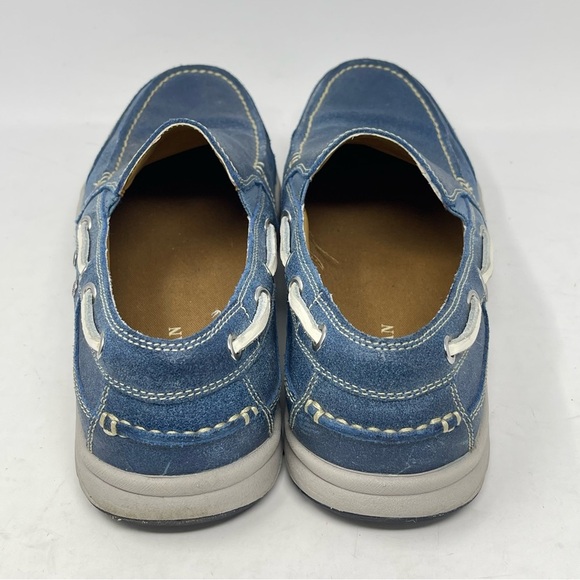 Cole Haan Boat Shoes Mens 9 M Blue Leather Slip On Casual Deck Nautical C12359 main image 7